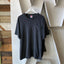 90's Faded Black Pocket Tee - XL