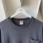 90's Faded Black Pocket Tee - XL