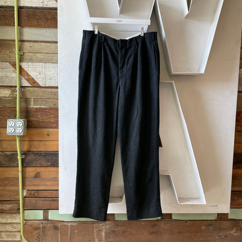 60’s Tailored Wool Okinawan Trousers - 36” x 30”