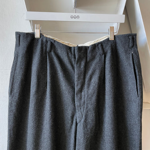 60’s Tailored Wool Okinawan Trousers - 36” x 30”