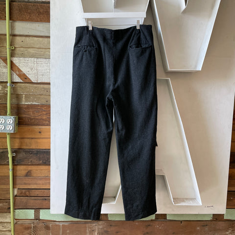 60’s Tailored Wool Okinawan Trousers - 36” x 30”