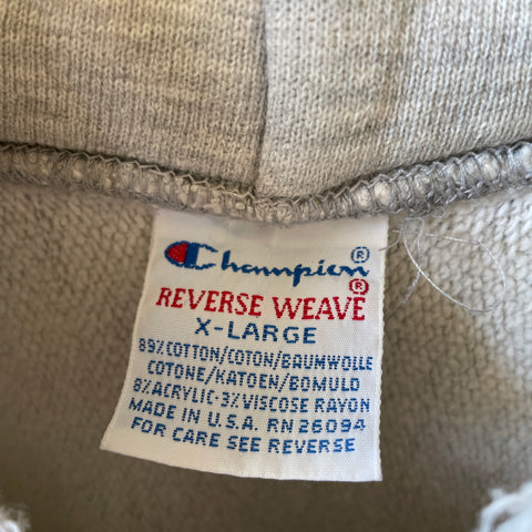 90’s Thrashed Reverse Weave Hoodie - XL