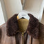 70's Shearling Bomber Jacket - Large