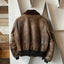 70's Shearling Bomber Jacket - Large