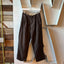 50’s Brown Striped Trousers - 27” x 25.5”