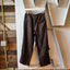 50’s Brown Striped Trousers - 27” x 25.5”