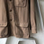 70's Brown Wool Button Up - Large