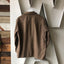 70's Brown Wool Button Up - Large