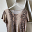 90’s Sheer Snake Print Party Tee - XS