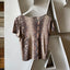 90’s Sheer Snake Print Party Tee - XS