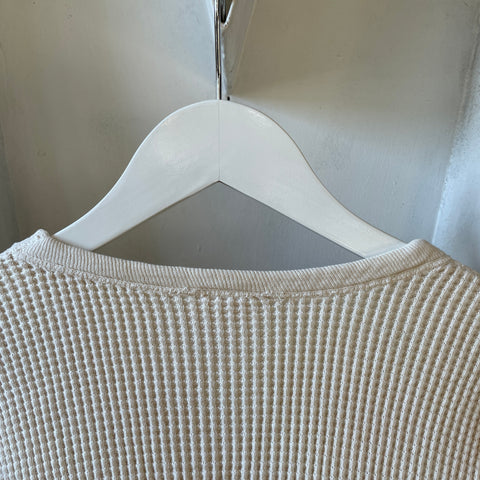 60’s Belgian Waffle Knit Thermal Tee - Small