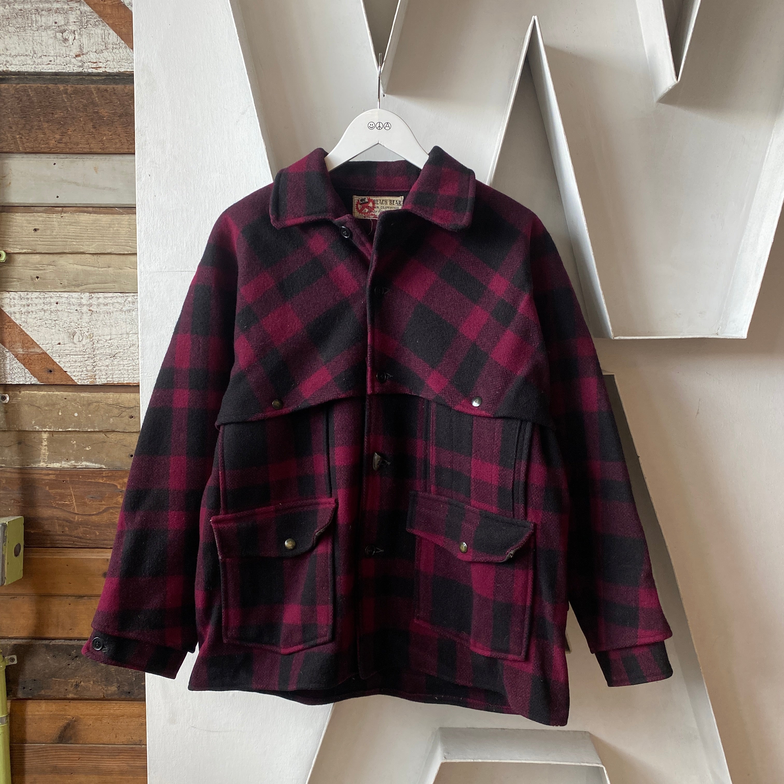 50's BLACK BEAR MACKINAW jacket シャドーチェック 【公式通販】