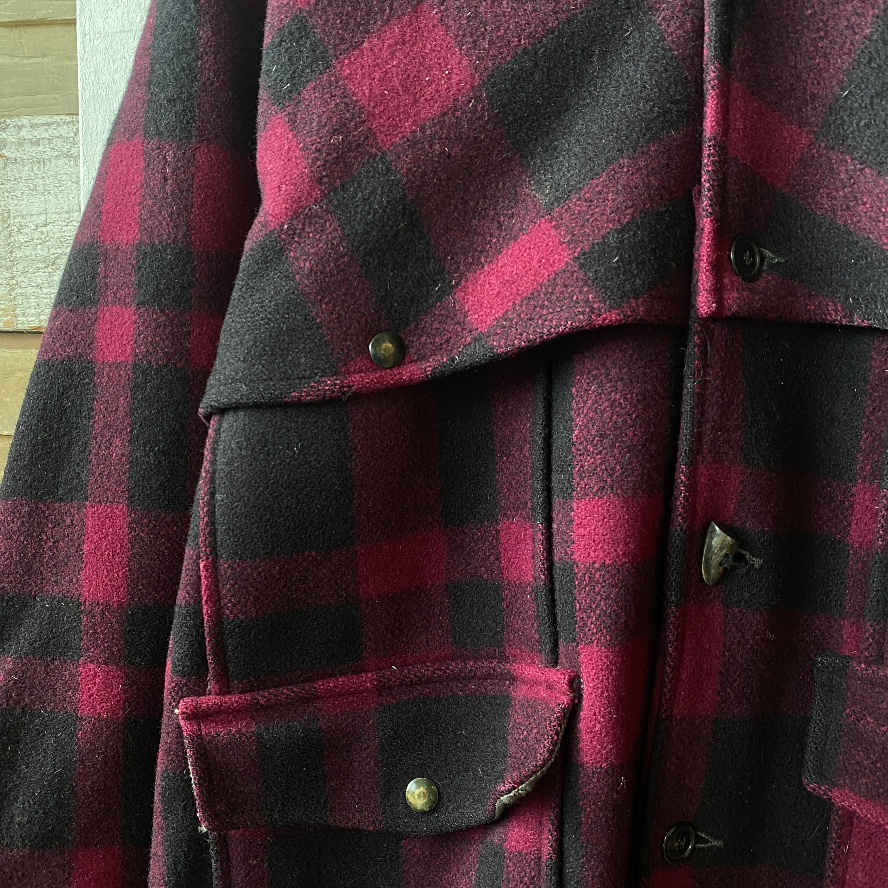 50's BLACK BEAR MACKINAW jacket シャドーチェック 50's Black Bear Mackinaw Jacket - Large – Kissing Booth