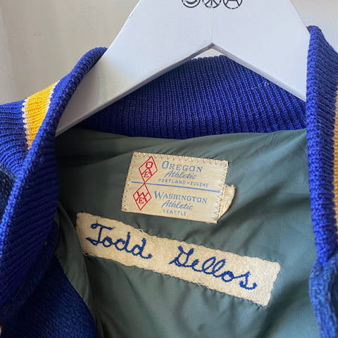 70's Snoopy x Hockey Varsity Jacket - Large