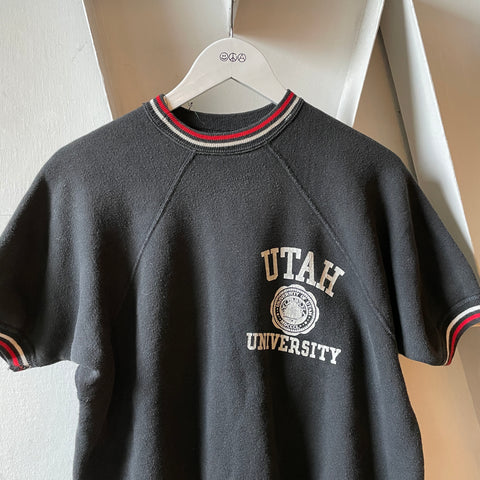 60’s Utah University Ringer Short Sleeve Sweatshirt - Large