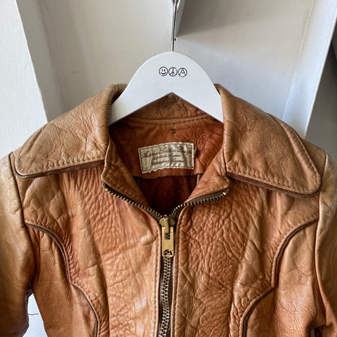 70's Women’s Leather Jacket - W's XS