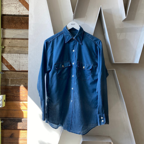 70's Chambray Work Shirt - Large