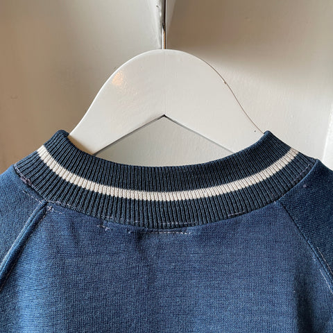 60’s Painted Ringer Raglan Sweatshirt - Medium