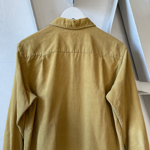 60's Corduroy Loop Collar Shirt - Medium