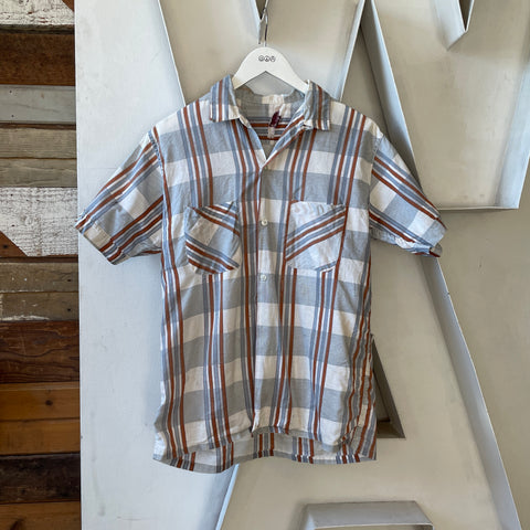 60’s Loop Collar Button Up Shirt - Medium
