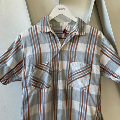 60’s Loop Collar Button Up Shirt - Medium