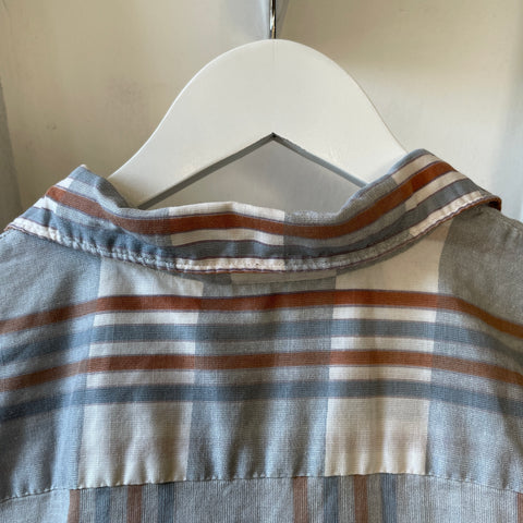 60’s Loop Collar Button Up Shirt - Medium