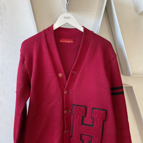 50’s Heavy Wool Varsity Sweater - Large