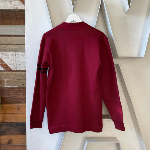 50’s Heavy Wool Varsity Sweater - Large