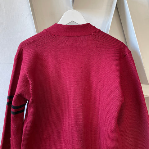 50’s Heavy Wool Varsity Sweater - Large