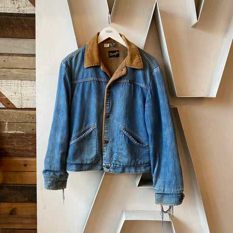 70's Wrangler Sherpa Lined Jacket - Medium