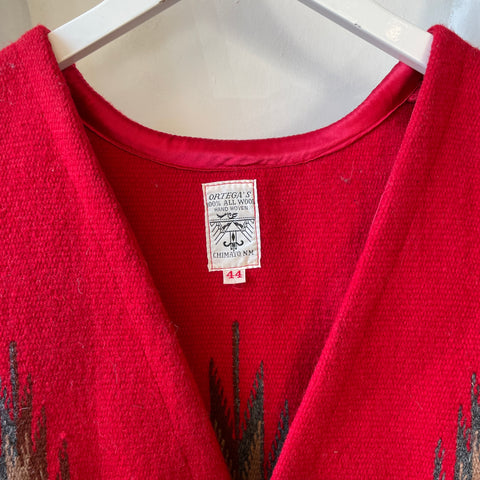 60's Ortegas Chimayo Wool Vest - XL