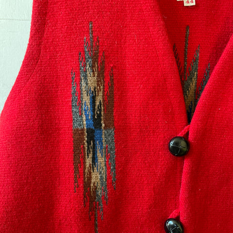 60's Ortegas Chimayo Wool Vest - XL
