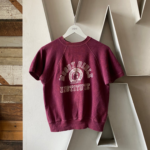 60's Moody Bible Short Sleeve Sweatshirt - Medium