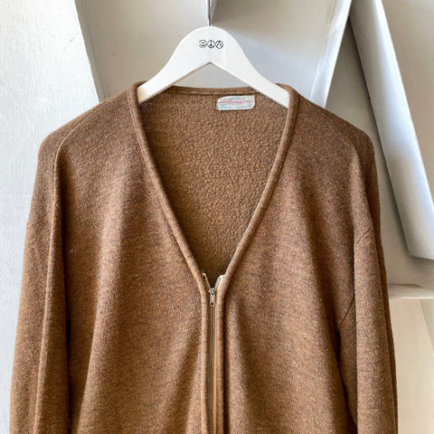 60’s Sweatshirt Cardigan - Large