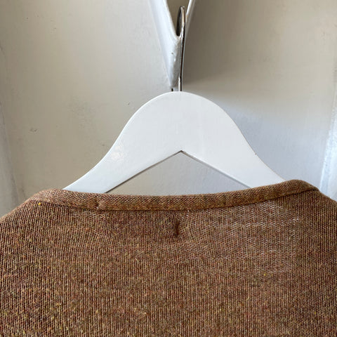 60’s Sweatshirt Cardigan - Large