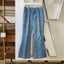 70’s Patchwork Denim Brittania Flared Pants - 30” x 30”