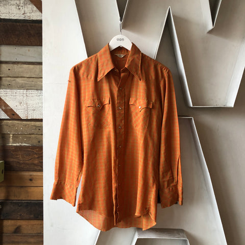 70's Western Shirt - Medium