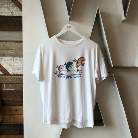 90's Dr Seuss Fish Tee - Large