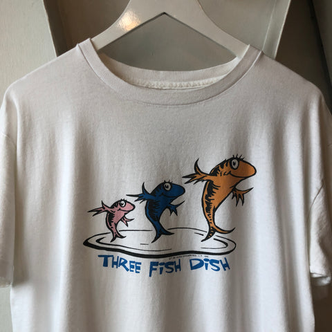90's Dr Seuss Fish Tee - Large