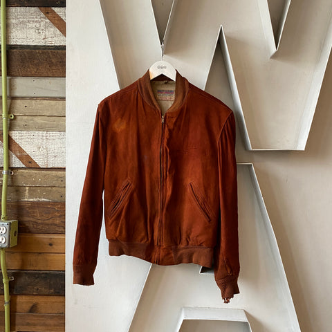 50’s Californian Suede Leather Bomber - Large