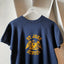 60's Flock Print Short Sleeve Sweatshirt - Medium