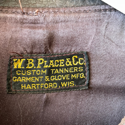 40’s W.B Place & Co Deerskin Jacket - Medium
