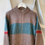 80’s Shetland Wool Zip Sweater - Large