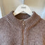 80’s Shetland Wool Zip Sweater - Large
