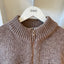 80’s Shetland Wool Zip Sweater - Large