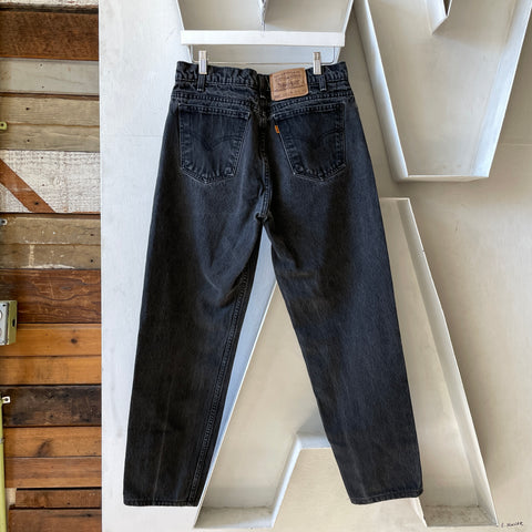80’s Black Levi's 550 Denim - 30" x 28"
