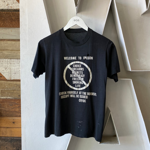 80's Welcome To Oregon Tee - Medium