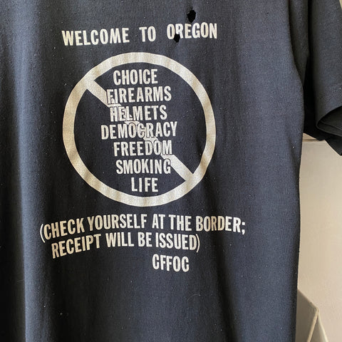 80's Welcome To Oregon Tee - Medium