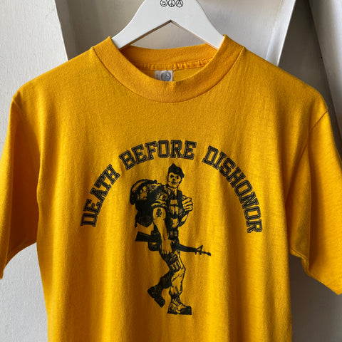 80's Death Before Dishonor Tee - Large