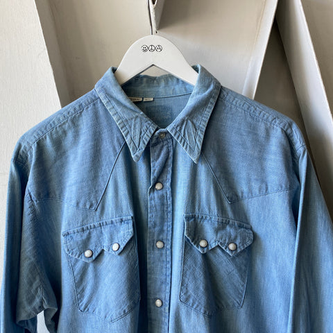 70's Sawtooth Chambray - Large